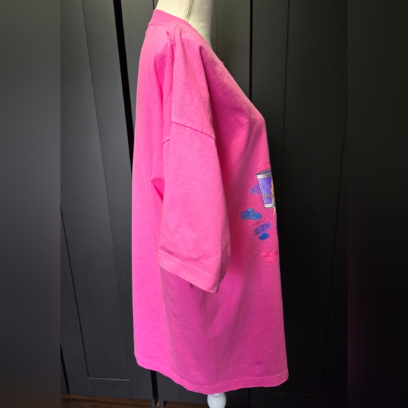 Vintage 1990s grandmacore cutesy teddy bear pink graphic t-shirt - Picture 4 of 7